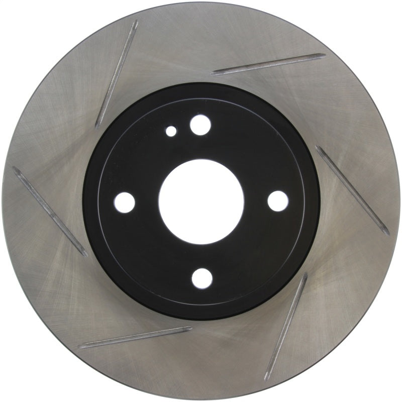 StopTech Power Slot 01-05 Mazda Miata Sport Suspension/Turbo SportStop Slotted Front Right Rotor-Brake Rotors - Slotted-Grocery Getter Performance