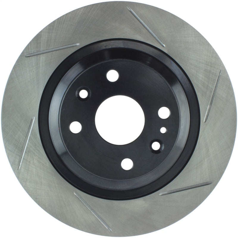 StopTech Power Slot 01-05 Mazda Miata Sport Suspension/Turbo SportStop Slotted Rear Left Rotor-Brake Rotors - Slotted-Grocery Getter Performance