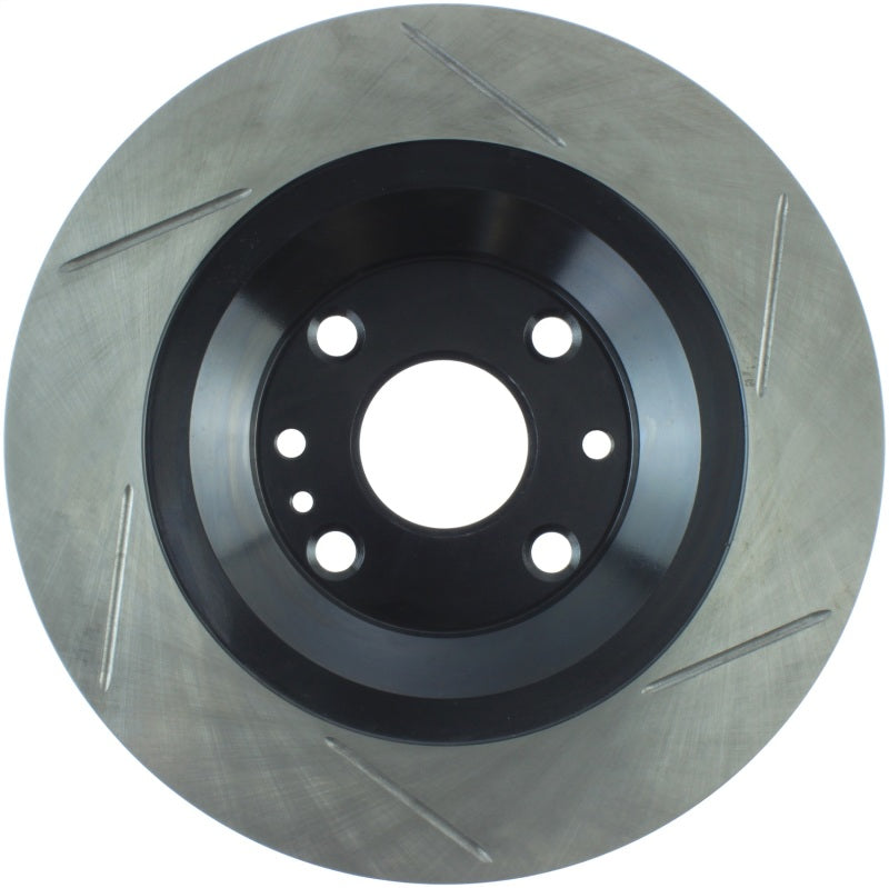 StopTech Power Slot 01-05 Mazda Miata Sport Suspension/Turbo SportStop Slotted Rear Right Rotor-Brake Rotors - Slotted-Grocery Getter Performance
