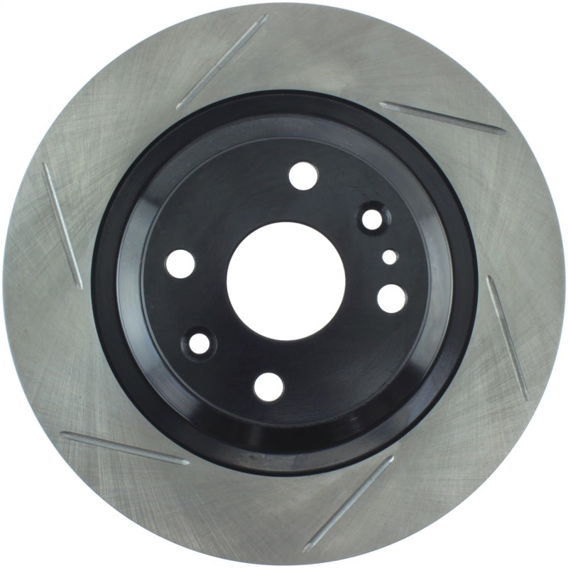 StopTech Power Slot 01-05 Mazda Miata Sport Suspension/Turbo SportStop Slotted Rear Right Rotor-Brake Rotors - Slotted-Grocery Getter Performance