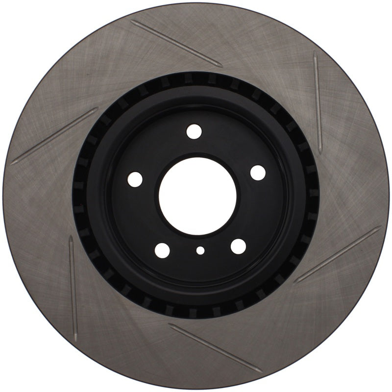 StopTech Power Slot 03-07 350z/ 03-04 G35 w/ Brembo SportStop Slotted Front Right Rotor-Brake Rotors - Slotted-Grocery Getter Performance