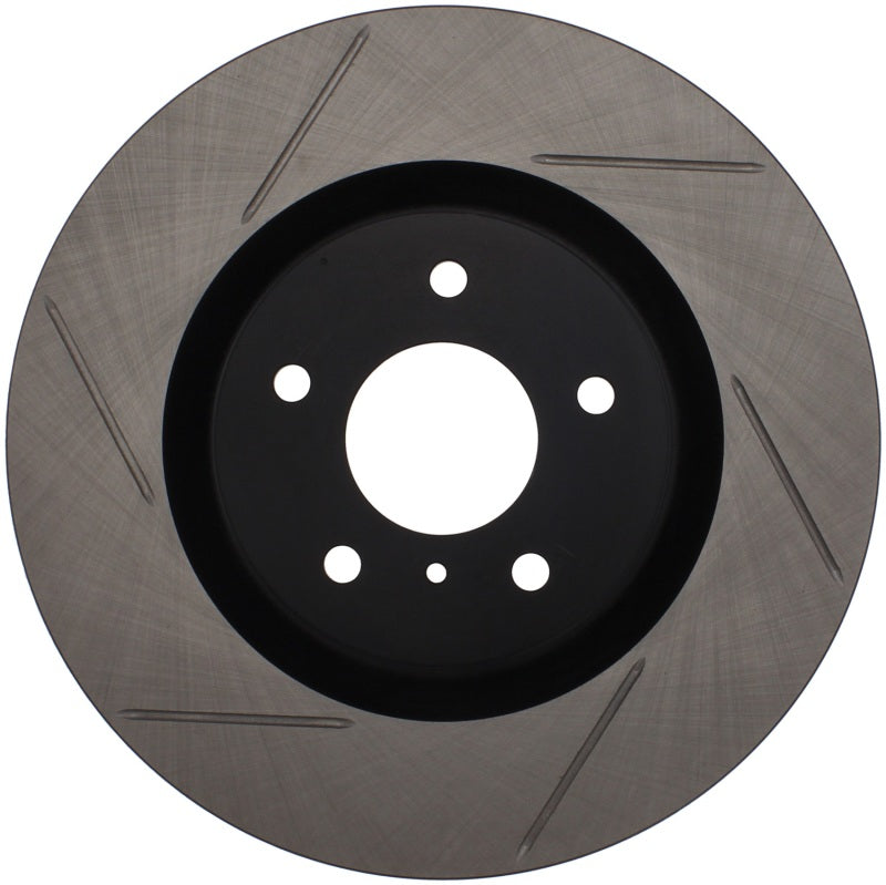 StopTech Power Slot 03-07 350z/ 03-04 G35 w/ Brembo SportStop Slotted Front Right Rotor-Brake Rotors - Slotted-Grocery Getter Performance