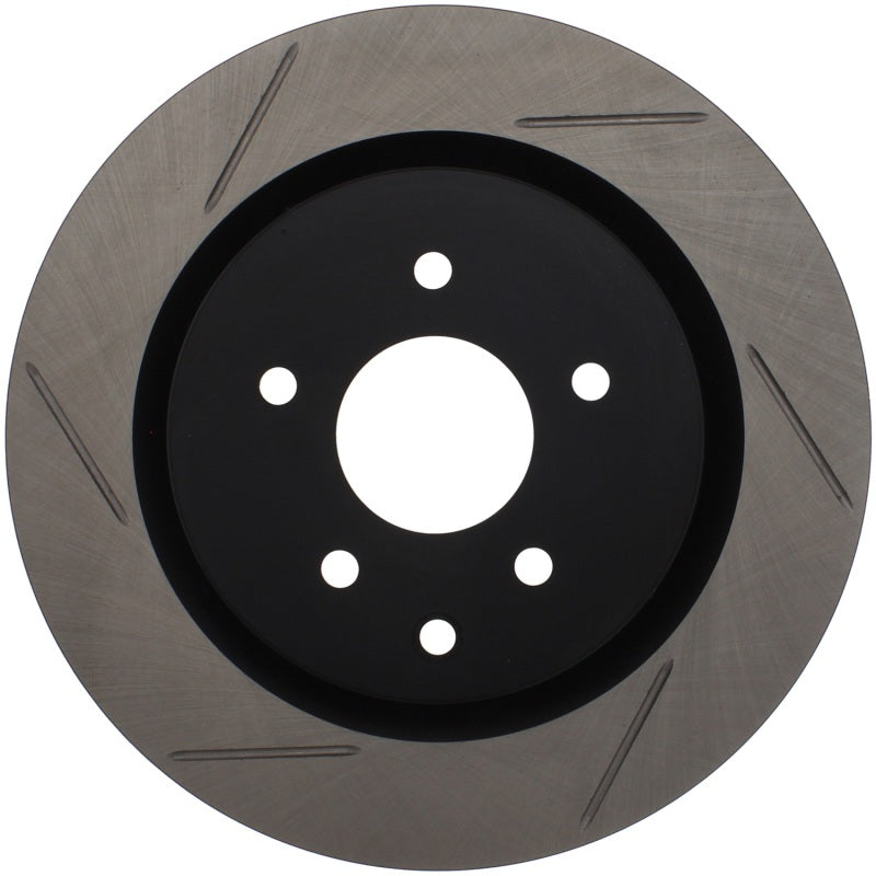 StopTech Power Slot 03-07 350z/ 03-04 G35 w/ Brembo SportStop Slotted Rear Right Rotor-Brake Rotors - Slotted-Grocery Getter Performance
