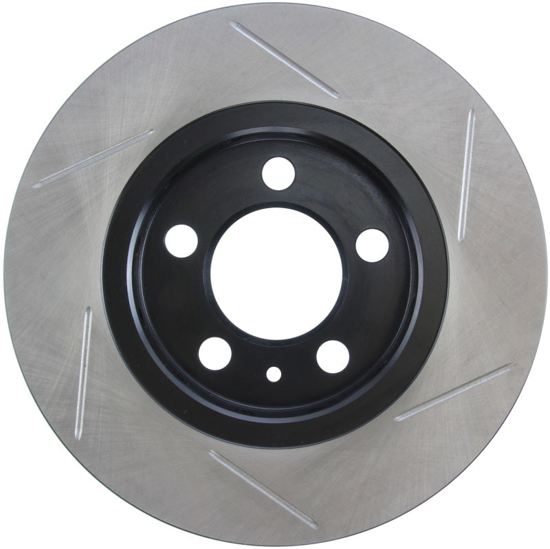 StopTech Power Slot 04-06 Audi TT Quattro / 04 VW Golf R32 Left Rear Slotted Rotor-Brake Rotors - Slotted-Grocery Getter Performance