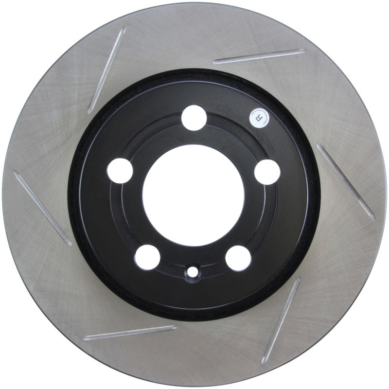 StopTech Power Slot 04-06 Audi TT Quattro / 04 VW Golf R32 Left Rear Slotted Rotor-Brake Rotors - Slotted-Grocery Getter Performance