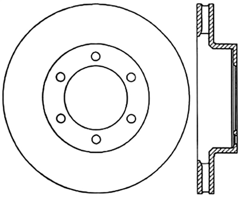 StopTech Power Slot 05-09 Toyota Tacoma/03-09 4 Runner Slotted Right Front Cryo Rotor-Brake Rotors - Slotted-Grocery Getter Performance