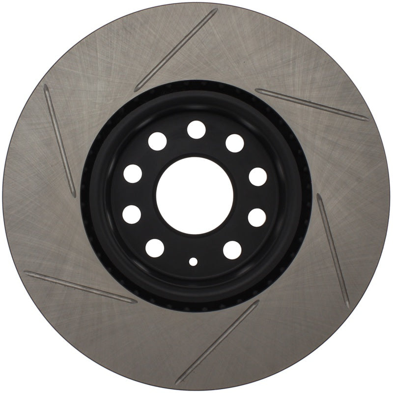 StopTech Power Slot 06-10 Audi A3 / 08-10 TT / 06-09 VW GTI Mlk V/Passat Left Front Slotted Rotor-Brake Rotors - Slotted-Grocery Getter Performance