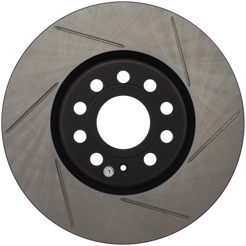 StopTech Power Slot 06-10 Audi A3 / 08-10 TT / 06-09 VW GTI Mlk V/Passat Left Front Slotted Rotor-Brake Rotors - Slotted-Grocery Getter Performance