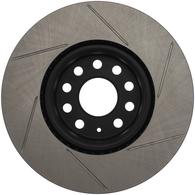 StopTech Power Slot 06-10 Audi A3 / 08-10 TT / 06-09 VW GTI Mlk V/Passat Right Front Slotted Rotor-Brake Rotors - Slotted-Grocery Getter Performance