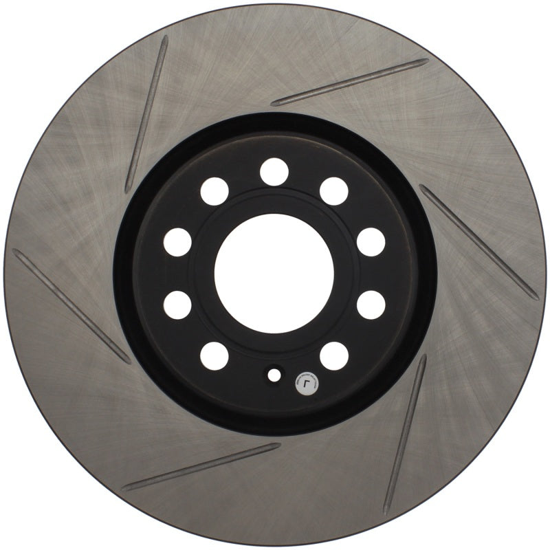StopTech Power Slot 06-10 Audi A3 / 08-10 TT / 06-09 VW GTI Mlk V/Passat Right Front Slotted Rotor-Brake Rotors - Slotted-Grocery Getter Performance