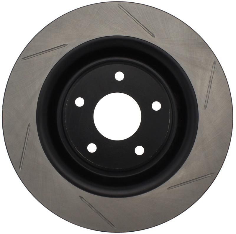 StopTech Power Slot 06-10 Chevrolet Corvette Front Left Slotted Rotor-Brake Rotors - Slotted-Grocery Getter Performance