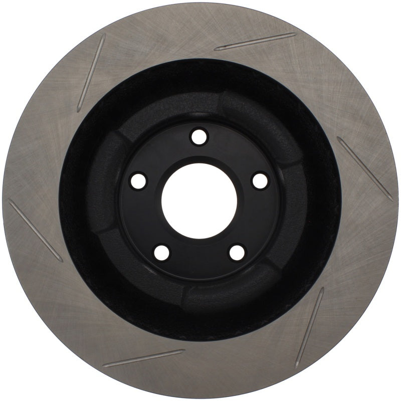 StopTech Power Slot 06-10 Chevrolet Corvette Front Right Slotted Rotor-Brake Rotors - Slotted-Grocery Getter Performance