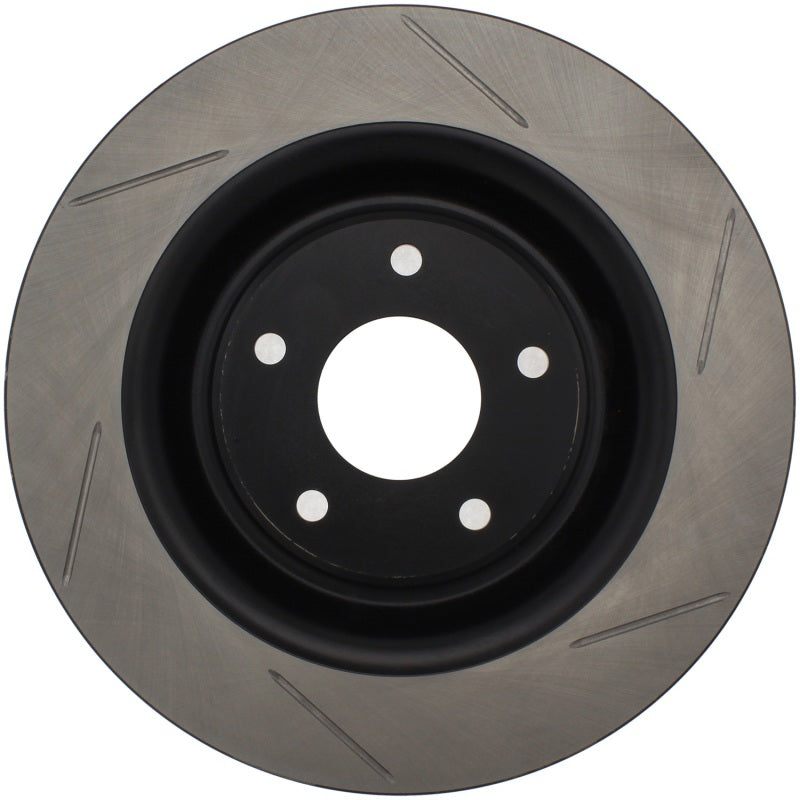 StopTech Power Slot 06-10 Chevrolet Corvette Front Right Slotted Rotor-Brake Rotors - Slotted-Grocery Getter Performance