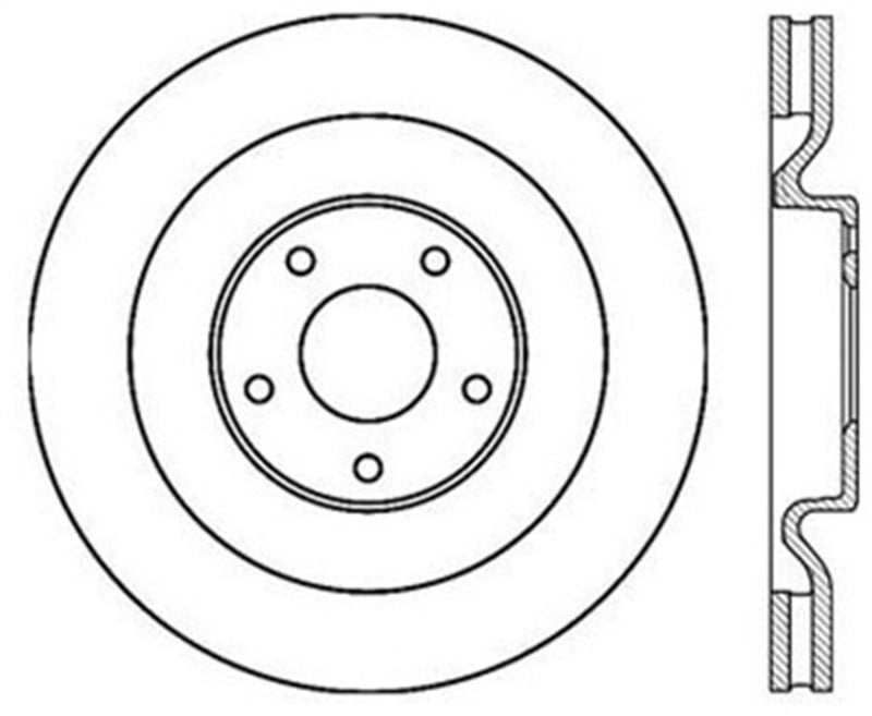 StopTech Power Slot 06-10 Corvette (Z06) / 10 Corvette Grand Sport Front Left Slotted CRYO Rotor-Brake Rotors - Slotted-Grocery Getter Performance