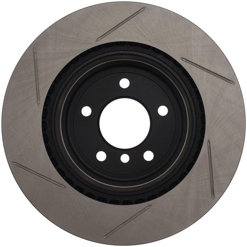 StopTech Power Slot 06 BMW 330 Series / 07-09 335 Series Rear Left Slotted Rotor-Brake Rotors - Slotted-Grocery Getter Performance