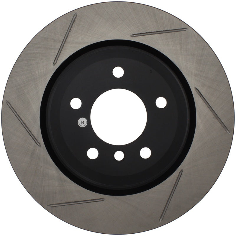 StopTech Power Slot 06 BMW 330 Series / 07-09 335 Series Rear Left Slotted Rotor-Brake Rotors - Slotted-Grocery Getter Performance