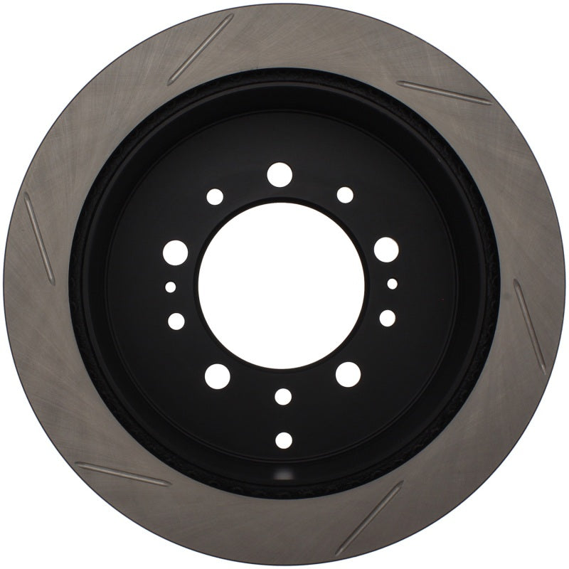 StopTech Power Slot 08-09 Lexus LX450/470/570 / 07-09 Toyota Tundra Slotted Left Rear Rotor-Brake Rotors - Slotted-Grocery Getter Performance