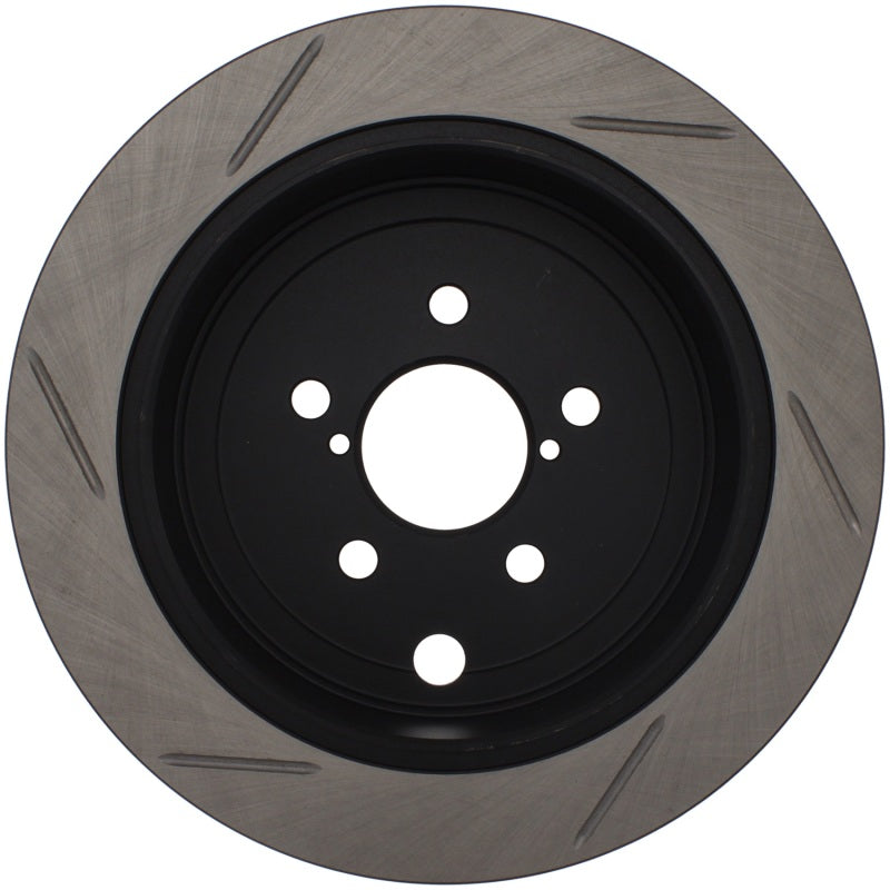 StopTech Power Slot 08-10 WRX Rear Right Slotted Rotor-Brake Rotors - Slotted-Grocery Getter Performance