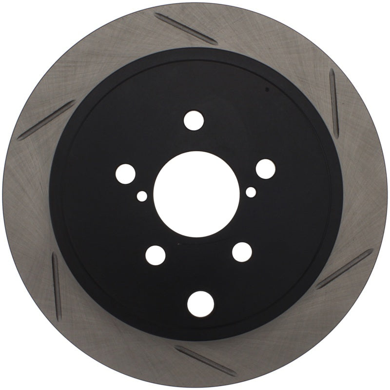 StopTech Power Slot 08-10 WRX Rear Right Slotted Rotor-Brake Rotors - Slotted-Grocery Getter Performance
