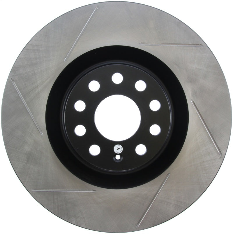 StopTech Power Slot 09 VW CC (Passat CC) / 06-09 Passat Front Right Slotted Rotor-Brake Rotors - Slotted-Grocery Getter Performance