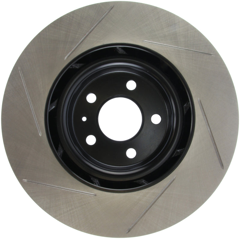 StopTech Power Slot 10-6/11 Audi S4 / 08-11 S5 Front Left Slotted Rotor-Brake Rotors - Slotted-Grocery Getter Performance