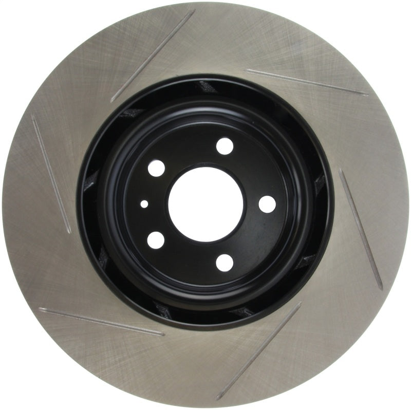 StopTech Power Slot 10-6/11 Audi S4 / 08-11 S5 Front Left Slotted Rotor-Brake Rotors - Slotted-Grocery Getter Performance