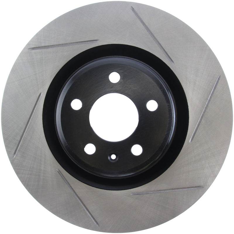 StopTech Power Slot 10-6/11 Audi S4 / 08-11 S5 Front Left Slotted Rotor-Brake Rotors - Slotted-Grocery Getter Performance