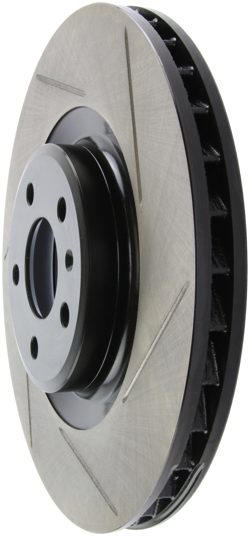 StopTech Power Slot 10-6/11 Audi S4 / 08-11 S5 Front Left Slotted Rotor-Brake Rotors - Slotted-Grocery Getter Performance