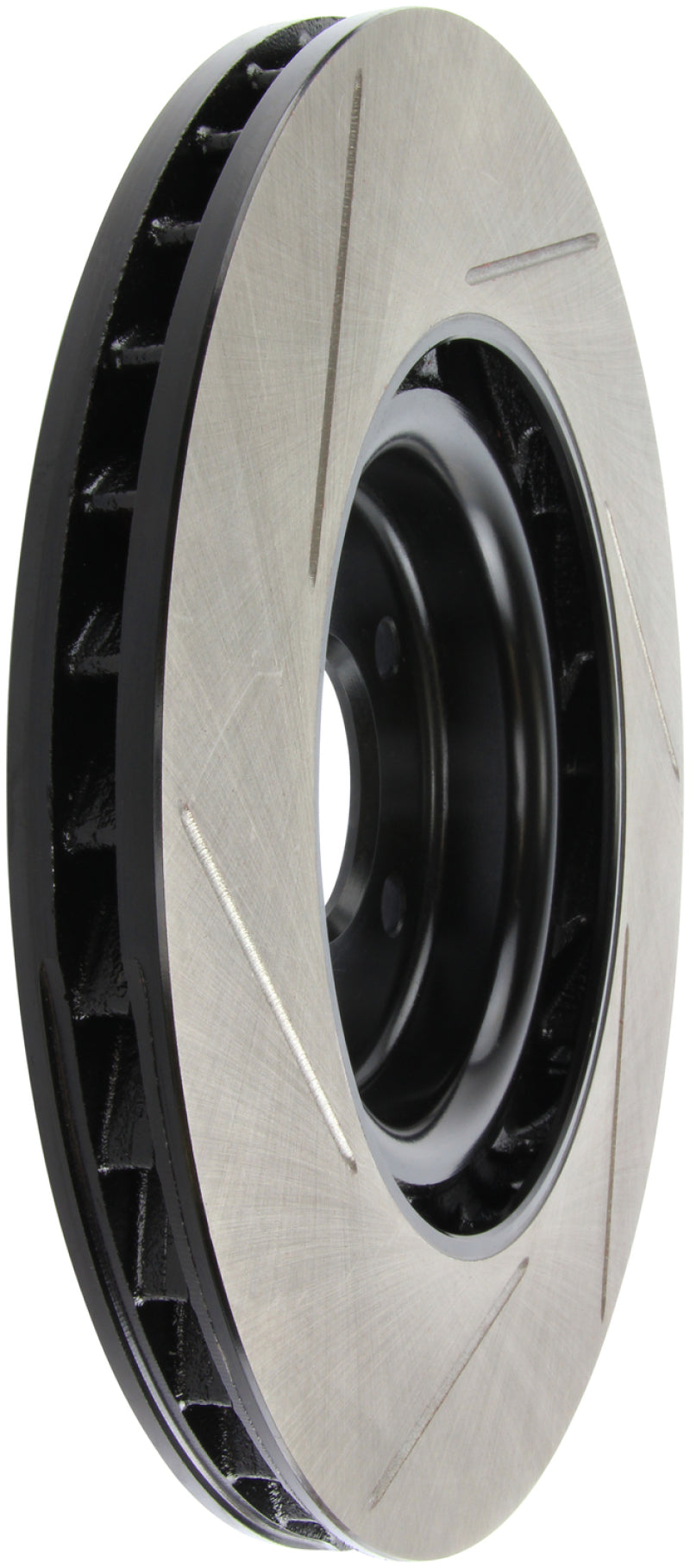 StopTech Power Slot 10-6/11 Audi S4 / 08-11 S5 Front Left Slotted Rotor-Brake Rotors - Slotted-Grocery Getter Performance