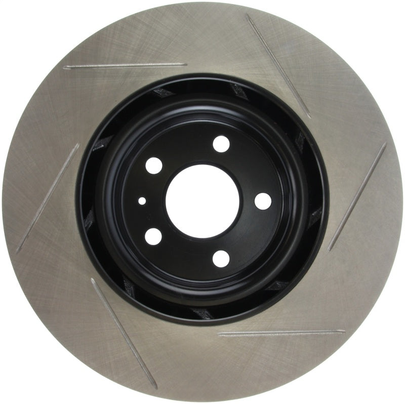 StopTech Power Slot 10-6/11 Audi S4 / 08-11 S5 Front Right Slotted Rotor-Brake Rotors - Slotted-Grocery Getter Performance