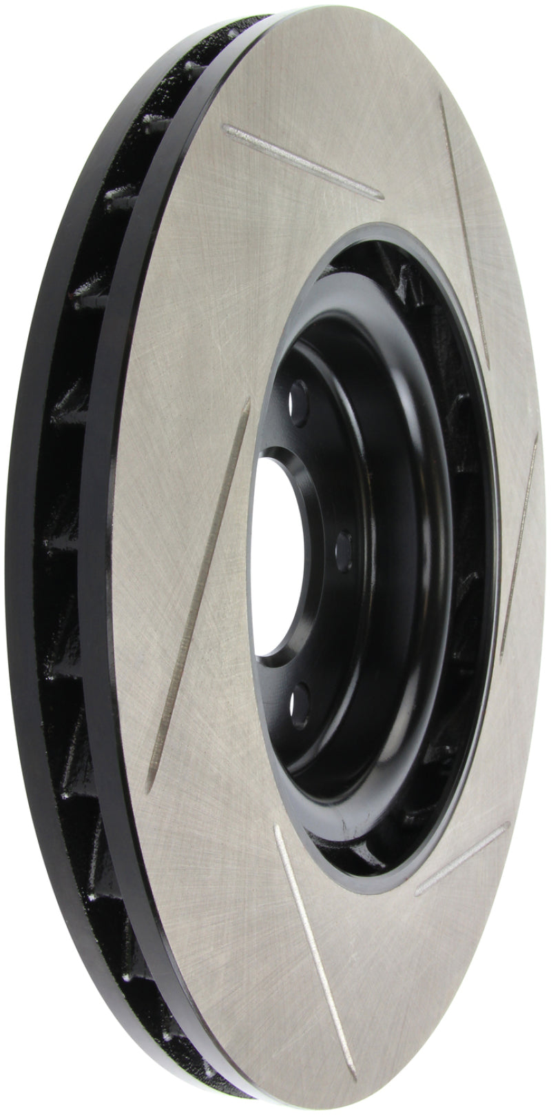 StopTech Power Slot 10-6/11 Audi S4 / 08-11 S5 Front Right Slotted Rotor-Brake Rotors - Slotted-Grocery Getter Performance