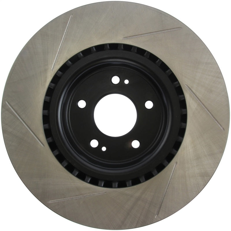 StopTech Power Slot 10 Hyundai Genesis Coupe Track Front Left Slotted Rotor-Brake Rotors - Slotted-Grocery Getter Performance