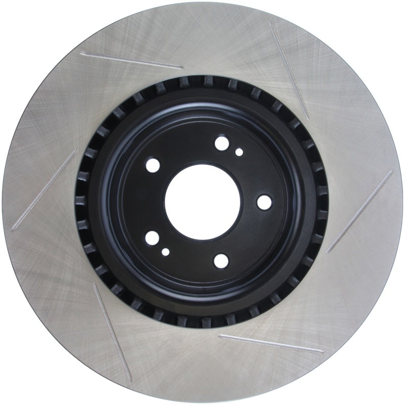 StopTech Power Slot 10 Hyundai Genesis Coupe Track Front Right Slotted Rotor-Brake Rotors - Slotted-Grocery Getter Performance