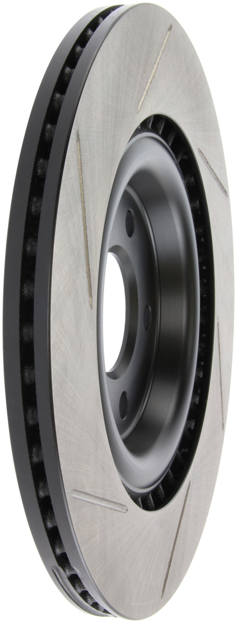 StopTech Power Slot 12-13 Audi A6 Quattro/11-12 A7 Quattro / 10-13 S4 Rear Left Slotted Rotor-Brake Rotors - Slotted-Grocery Getter Performance