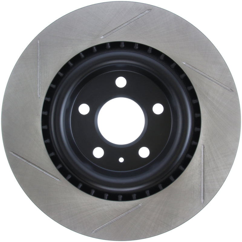 StopTech Power Slot 12-13 Audi A6 Quattro/11-12 A7 Quattro / 10-13 S4 Rear Left Slotted Rotor-Brake Rotors - Slotted-Grocery Getter Performance