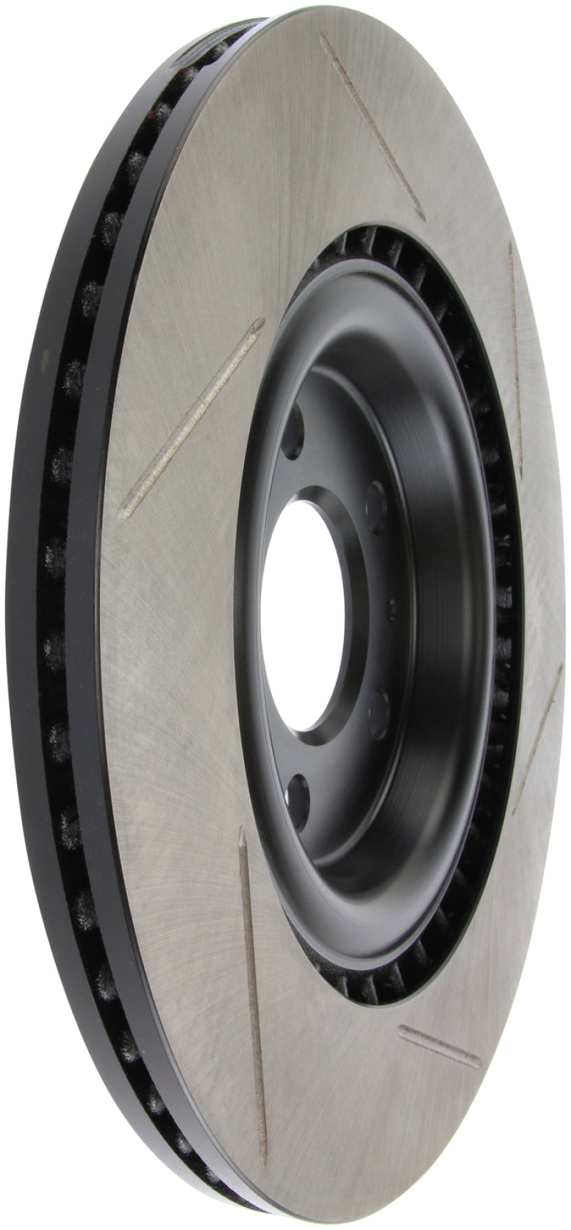 StopTech Power Slot 12-13 Audi A6 Quattro/11-12 A7 Quattro / 10-13 S4 Rear Right Slotted Rotor-Brake Rotors - Slotted-Grocery Getter Performance