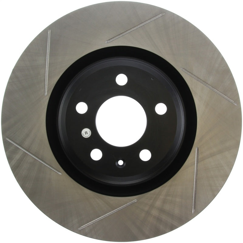 StopTech Power Slot 12 Audi A6 Quattro/11-12 A7 Quattro / 07/11-13 S4 Front Right Slotted Rotor-Brake Rotors - Slotted-Grocery Getter Performance