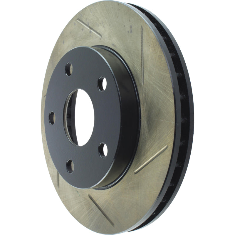 StopTech Power Slot 1/90-95 Toyota MR2 Front Left SportStop Slotted Rotor-Brake Rotors - Slotted-Grocery Getter Performance