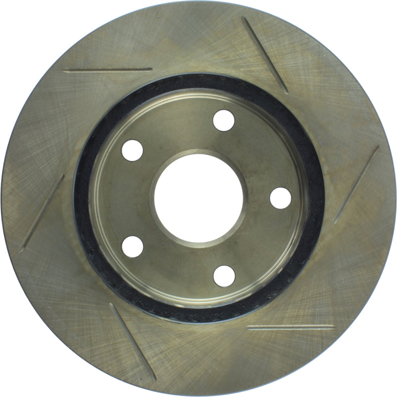 StopTech Power Slot 1/90-95 Toyota MR2 Front Right SportStop Slotted Rotor-Brake Rotors - Slotted-Grocery Getter Performance