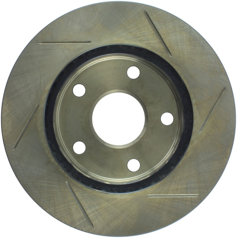 StopTech Power Slot 1/90-95 Toyota MR2 Front Right SportStop Slotted Rotor-Brake Rotors - Slotted-Grocery Getter Performance
