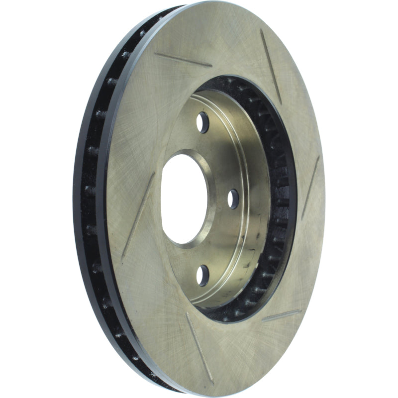 StopTech Power Slot 1/90-95 Toyota MR2 Front Right SportStop Slotted Rotor-Brake Rotors - Slotted-Grocery Getter Performance