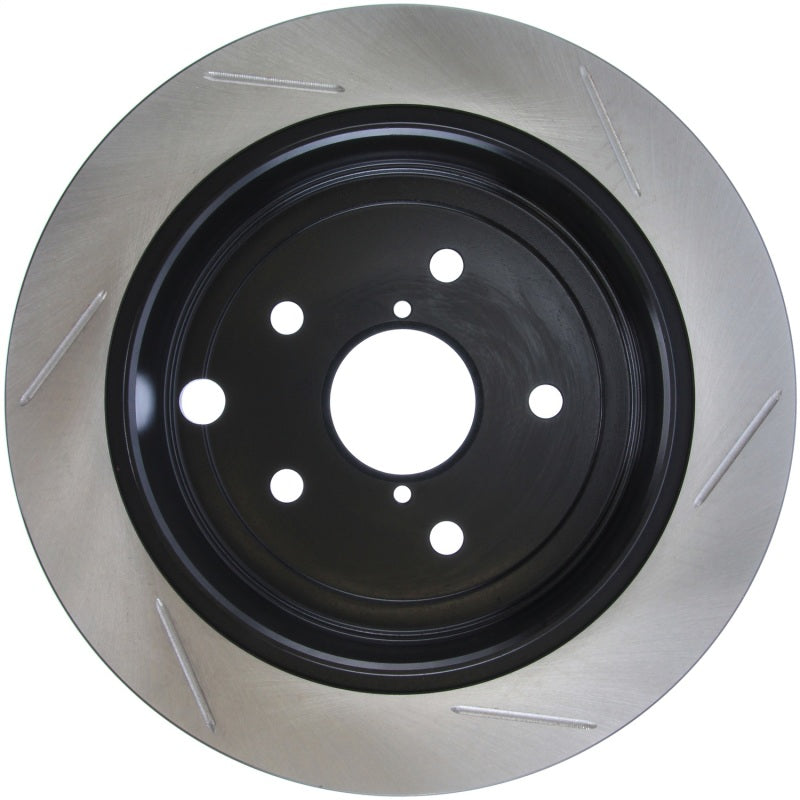 StopTech Power Slot 2015 Subaru WRX (w/o EyeSight) Rear Right Slotted Rotor-Brake Rotors - Slotted-Grocery Getter Performance