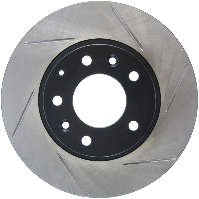 StopTech Power Slot 93-95 Mazda RX-7 SportStop Slotted Front Left Rotor-Brake Rotors - Slotted-Grocery Getter Performance