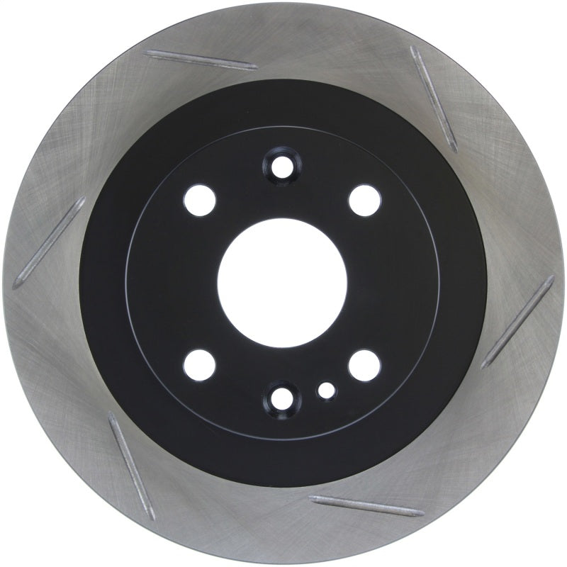 StopTech Power Slot 94-97/99-05 Mazda Miata (01-05 Normal Suspension Only) SportStop Slotted Rear L-Brake Rotors - Slotted-Grocery Getter Performance