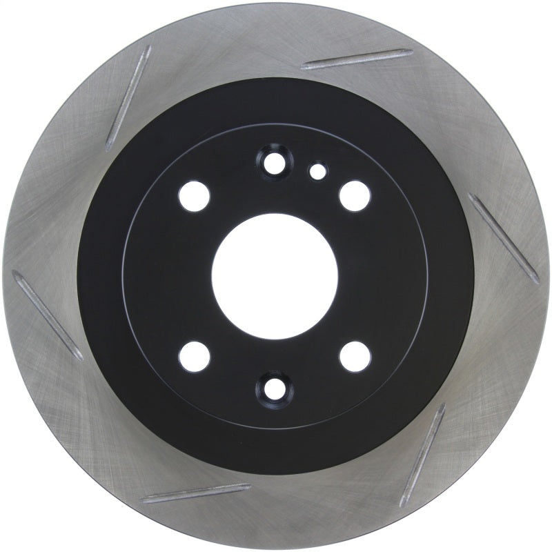 StopTech Power Slot 94-97/99-05 Mazda Miata (01-05 Normal Suspension Only) SportStop Slotted Rear R-Brake Rotors - Slotted-Grocery Getter Performance