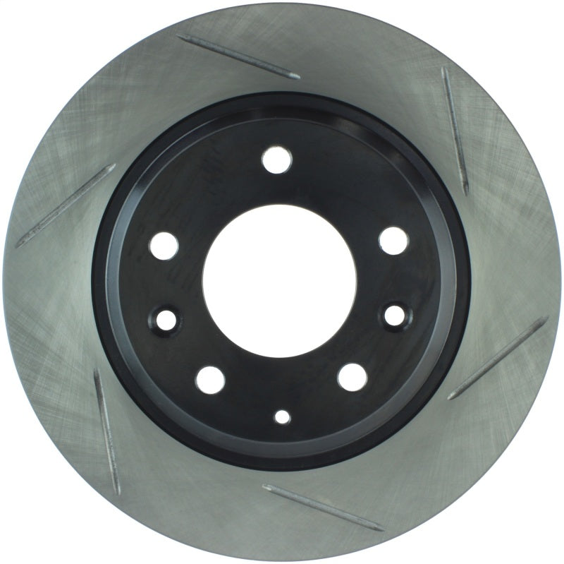 StopTech Power Slot Mazda Mazda6 Slotted Left Rear Rotor-Brake Rotors - Slotted-Grocery Getter Performance