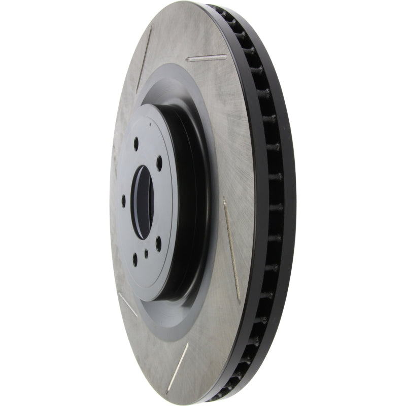 StopTech Power Slot Nissan 370z / Infiniti G37 SportStop Slotted Front Right Rotor-Brake Rotors - Slotted-Grocery Getter Performance
