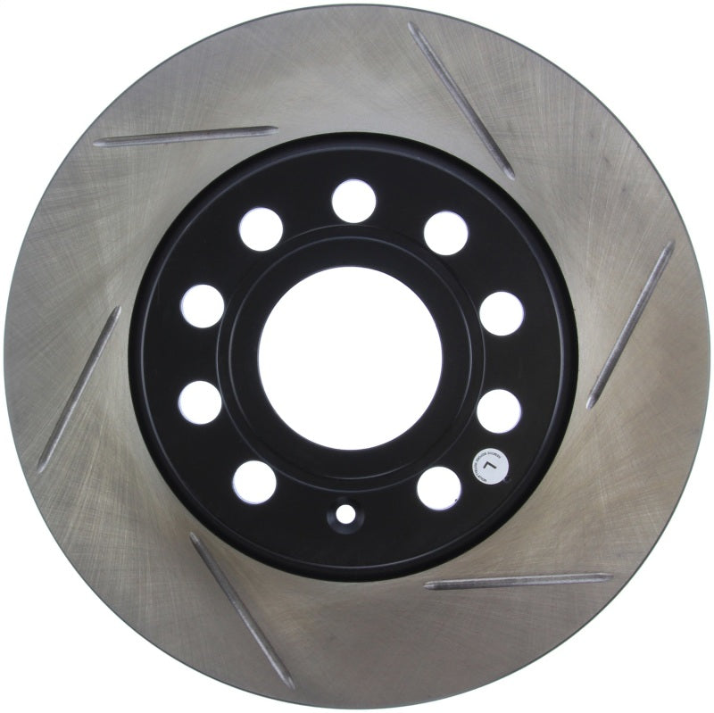 StopTech Power Slot Volkswagen GTI Rear Left Slotted Rotor-Brake Rotors - Slotted-Grocery Getter Performance