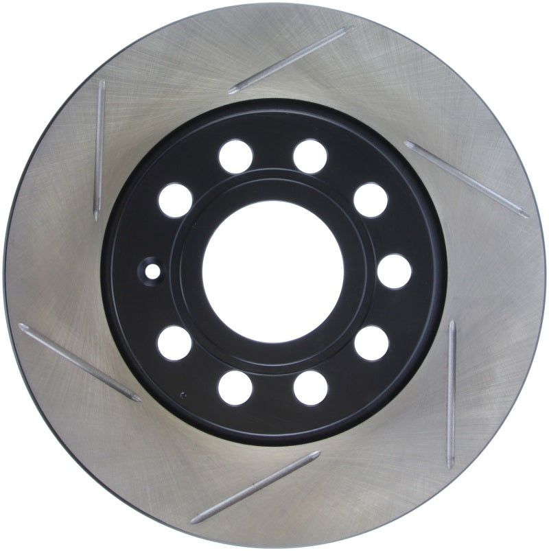 StopTech Power Slot Volkswagen GTI Rear Right Slotted Rotor-Brake Rotors - Slotted-Grocery Getter Performance