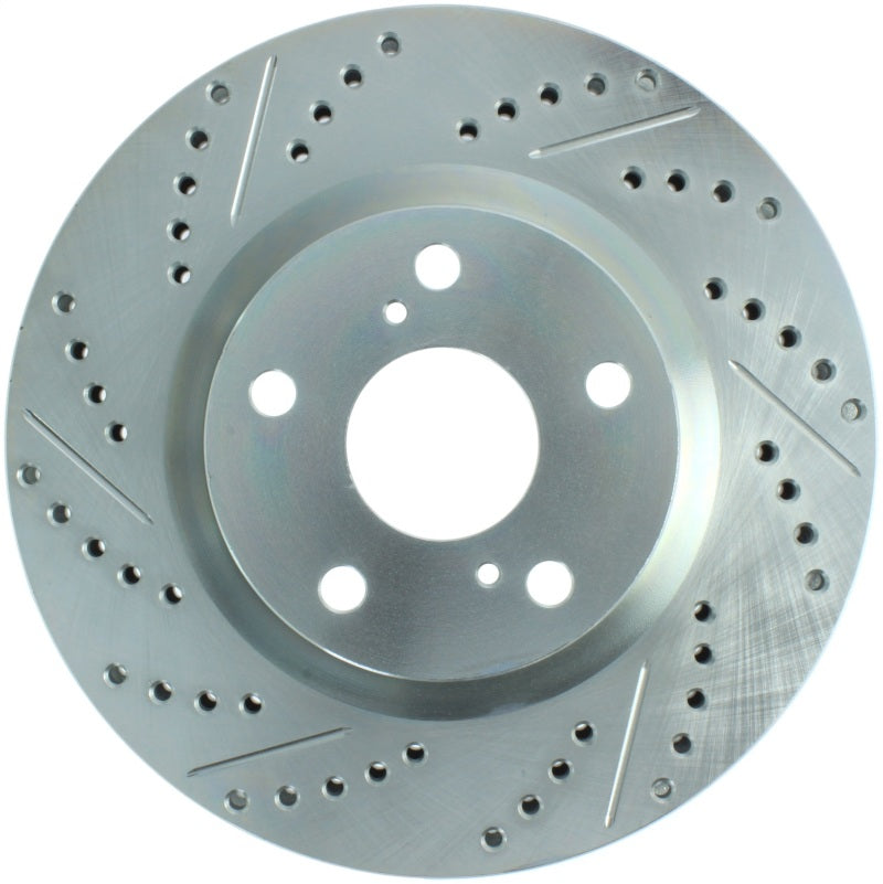 StopTech Select Sport 11-16 Toyota Avalon/ 11-17 Camry SportStop Slotted & Drilled Right Front Rotor-Brake Rotors - Slot & Drilled-Grocery Getter Performance